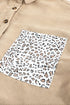 Patchwork Corduroy Buttoned Shirt Jacket